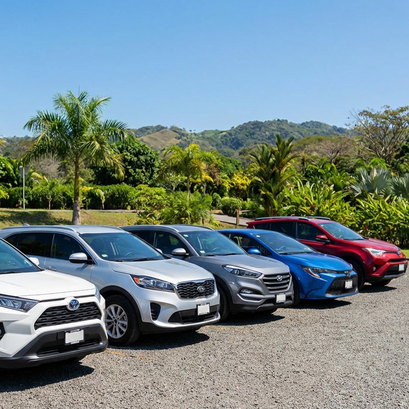 Flota de SUV y 4x4 de Rainforest Car Rental en Costa Rica
